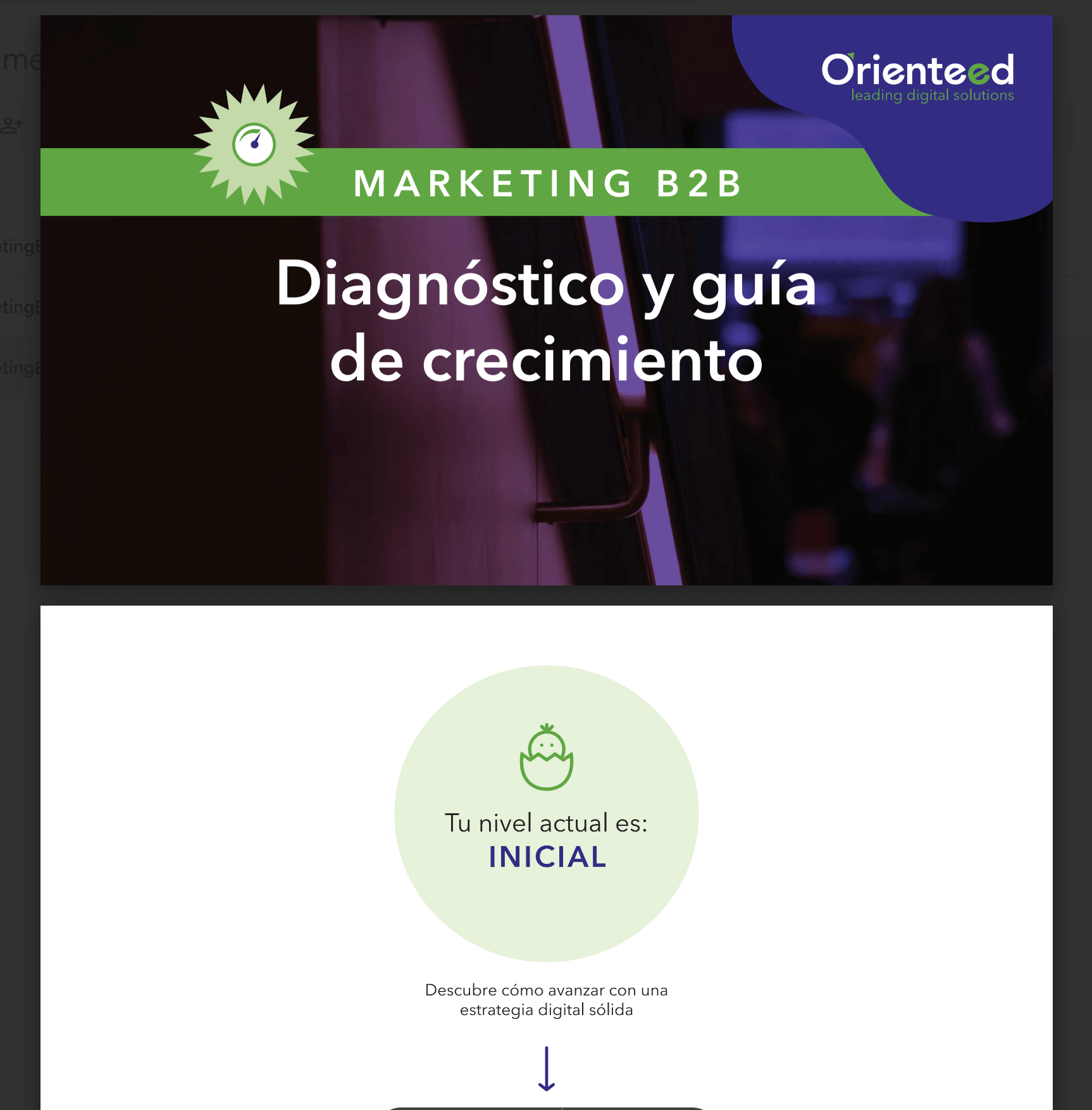 diagnóstico y guía de crecimiento